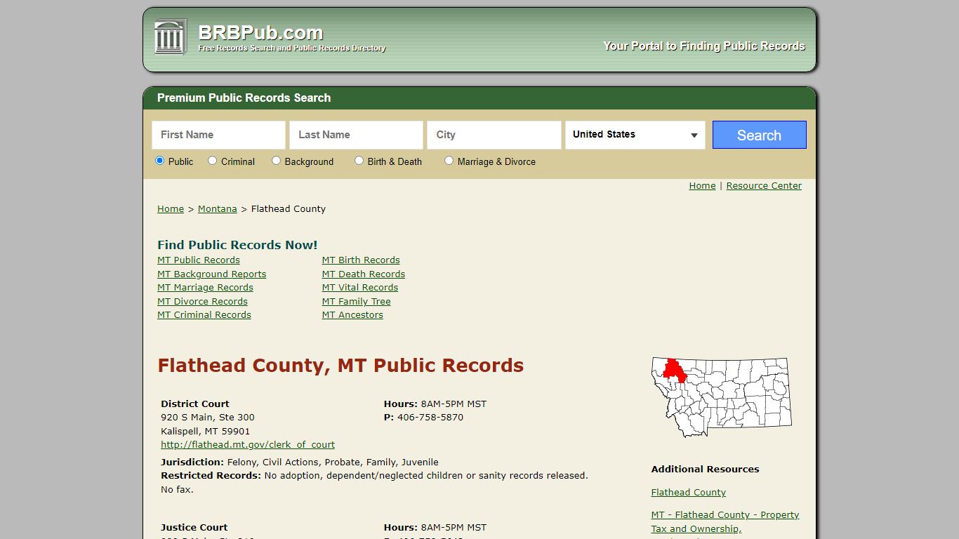 Flathead County Public Records | Search Montana Government ...